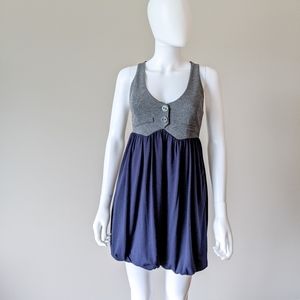 Navy & Grey Suit Dress